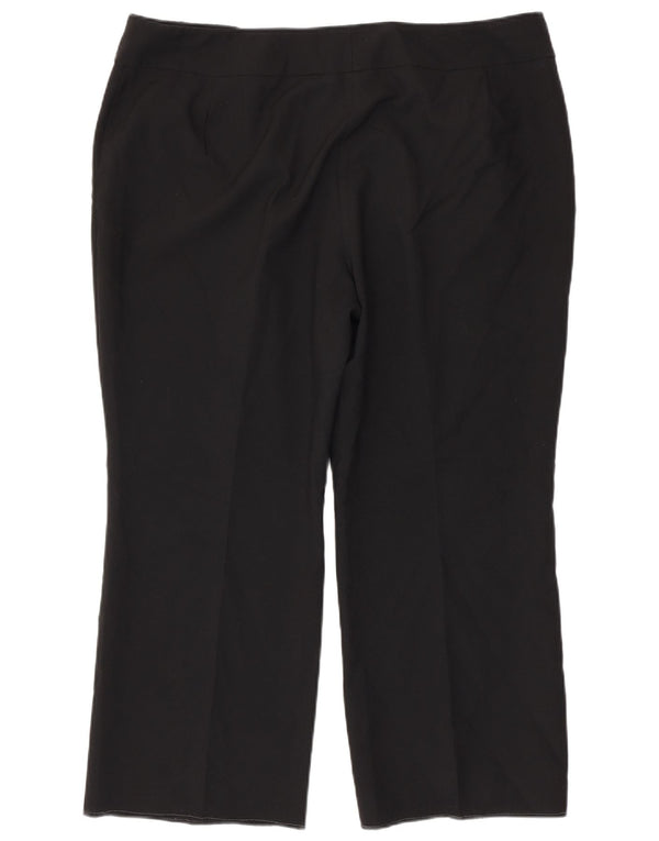 Pantaloni corti dritti da donna Marks & Spencer UK 22 3XL W42 L27 Nero