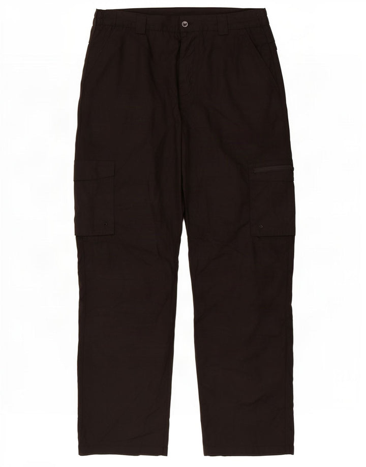 Pantaloni cargo dritti da uomo Mountain Warehouse W38 L29 poliestere nero