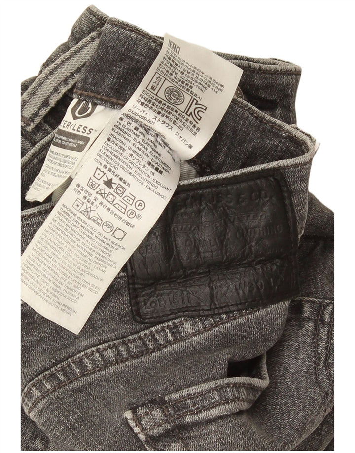 Jeans Levi's Uomo 511 Slim W30 L34 Cotone Grigio