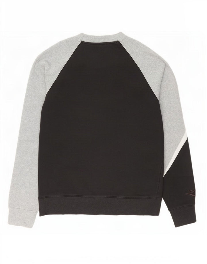 Felpa grafica da uomo Nike Felpa in cotone color block medio nero