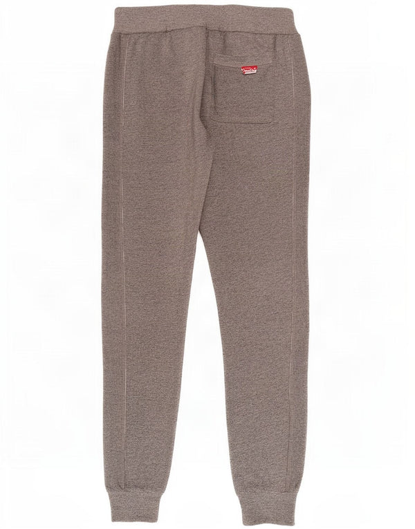 Pantaloni da tuta con grafica da uomo Superdry Joggers Small Cotone chiazzato grigio
