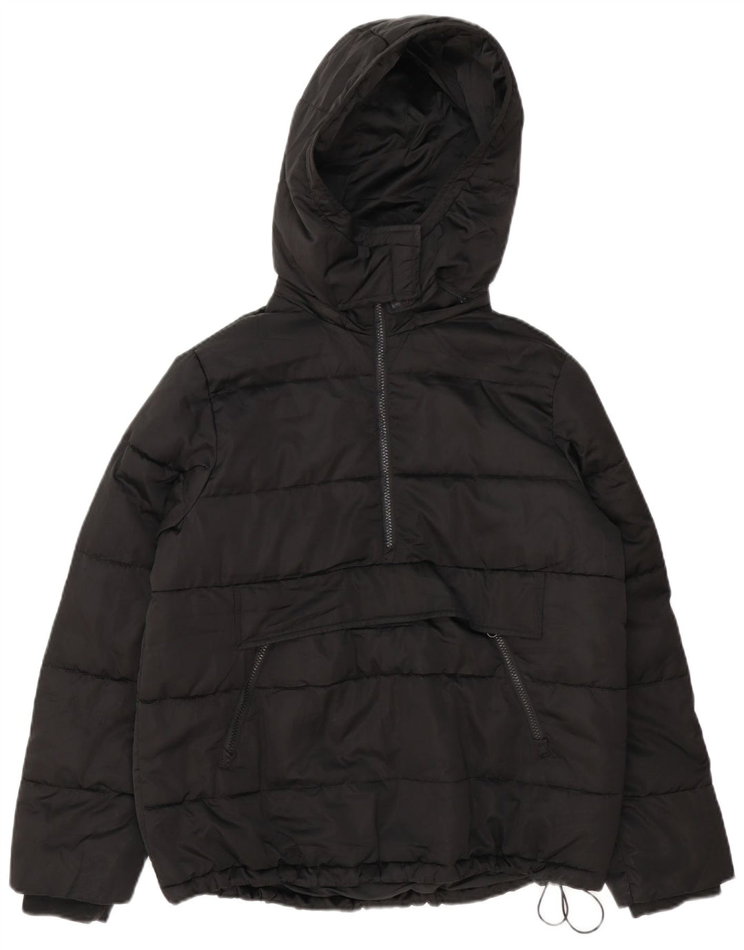 Giacca anorak imbottita oversize con cappuccio da donna Zara UK 10 piccola nera