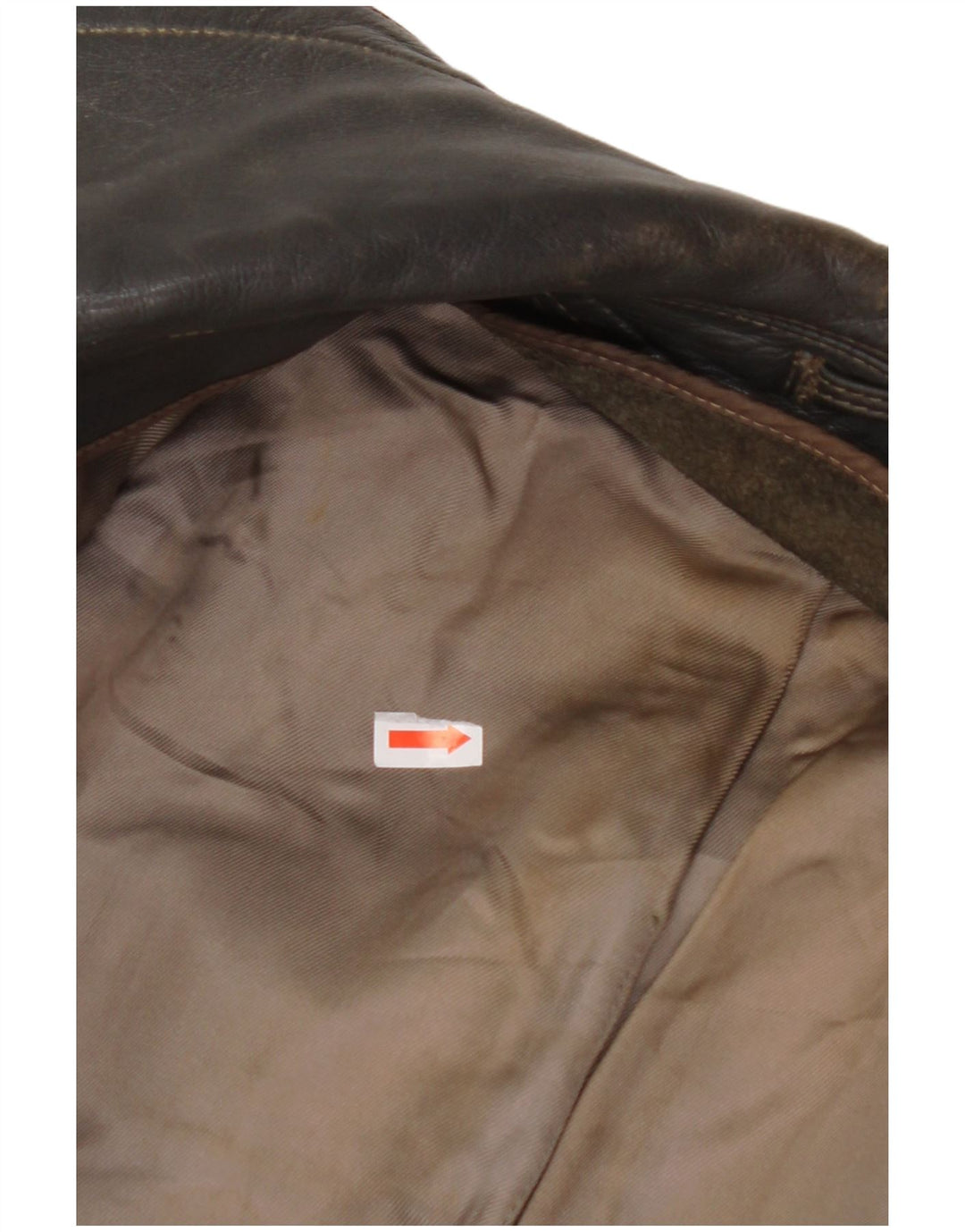 Giacca in pelle da donna VINTAGE UK 14 media nera