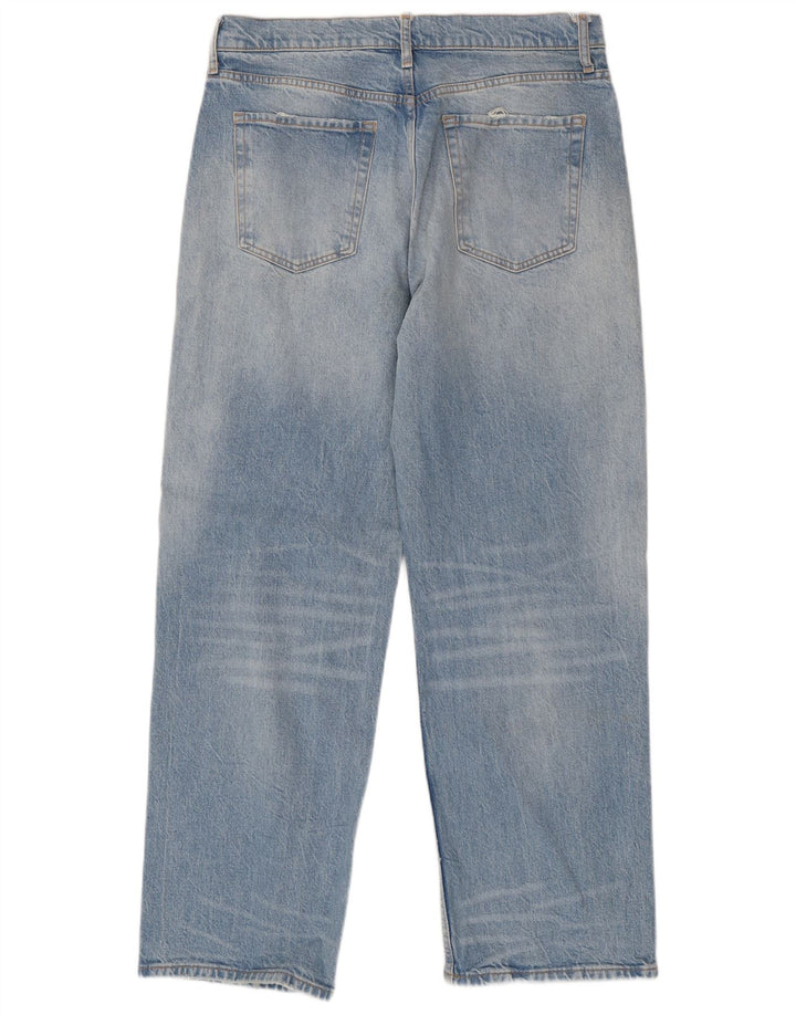 Jeans larghi da donna ZARA EU 42 Large W32 L31 Blu