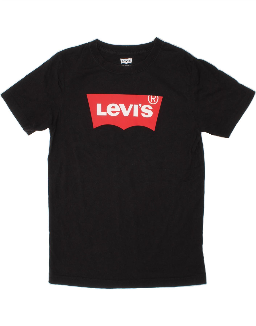 LEVI'S Boys Graphic T-Shirt Top 13-14 Years Black Cotton Vintage Levi's and Second-Hand Levi's from Messina Hembry 