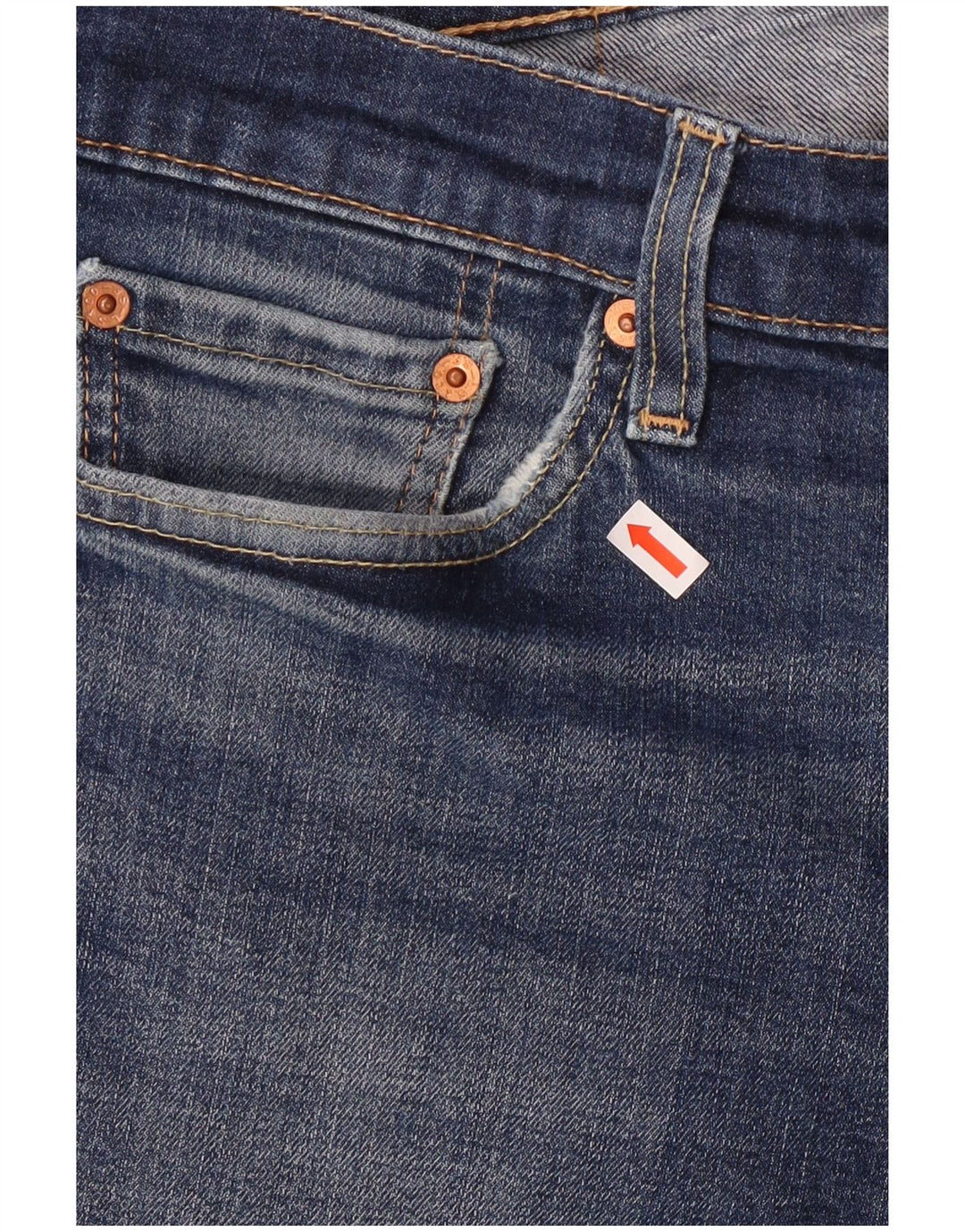 Pantaloncini di jeans slim fit Levi's 511 da uomo W32 in cotone blu medio