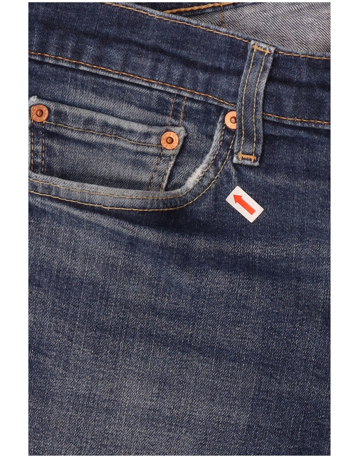 Pantaloncini di jeans slim fit Levi's 511 da uomo W32 in cotone blu medio