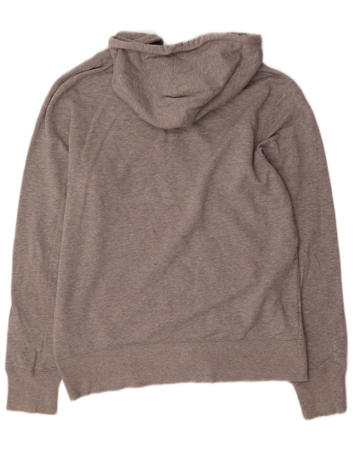 Felpa con cappuccio e zip Nike da uomo, vestibilità regolare, in cotone grigio medio
