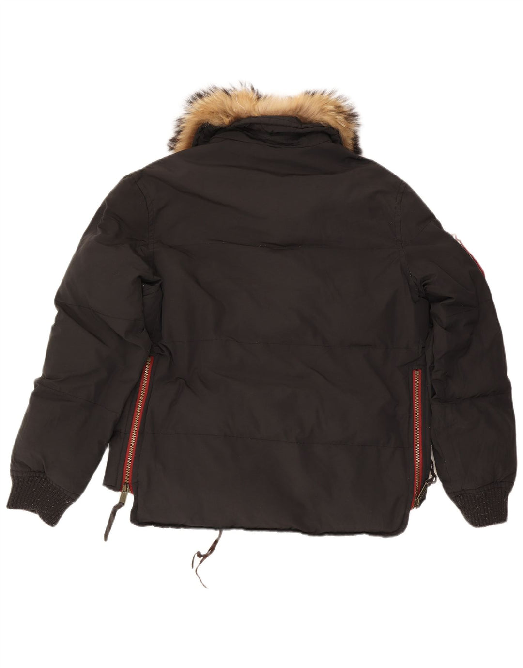 Giacca imbottita da uomo Dsquared IT 52 XL in cotone color block nero