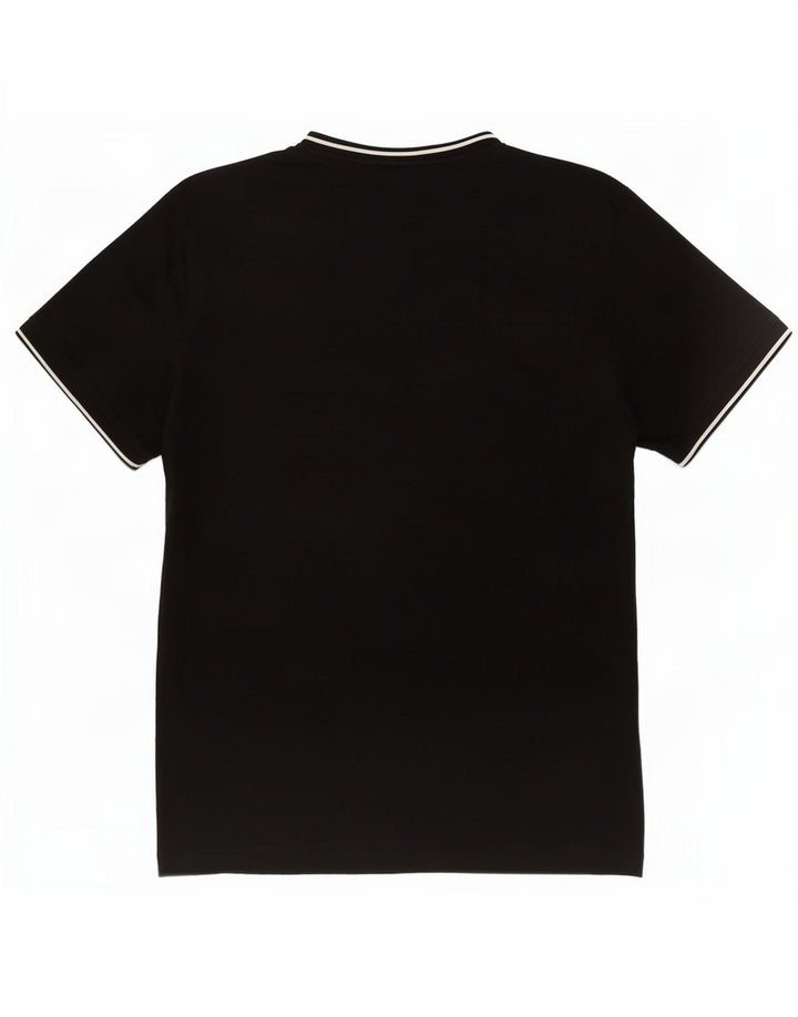 T-shirt da uomo Fred Perry Top in cotone nero medio