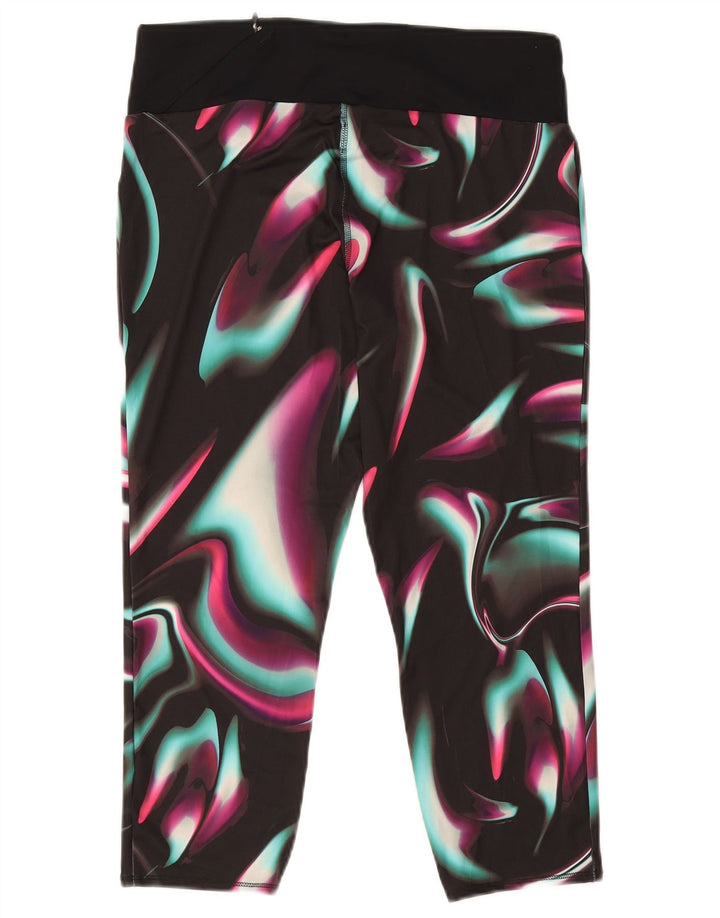MARKS & SPENCER Womens Leggings UK 16 Large  Multicoloured Colourblock
