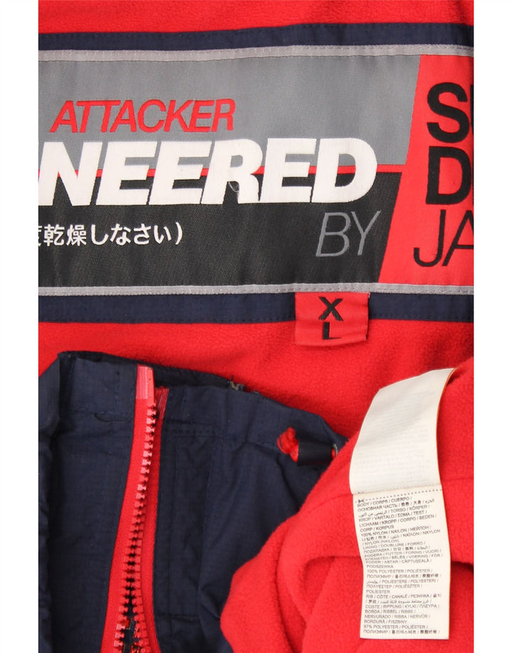 Giacca a vento da donna SUPERDRY UK 18 XL Nylon blu navy