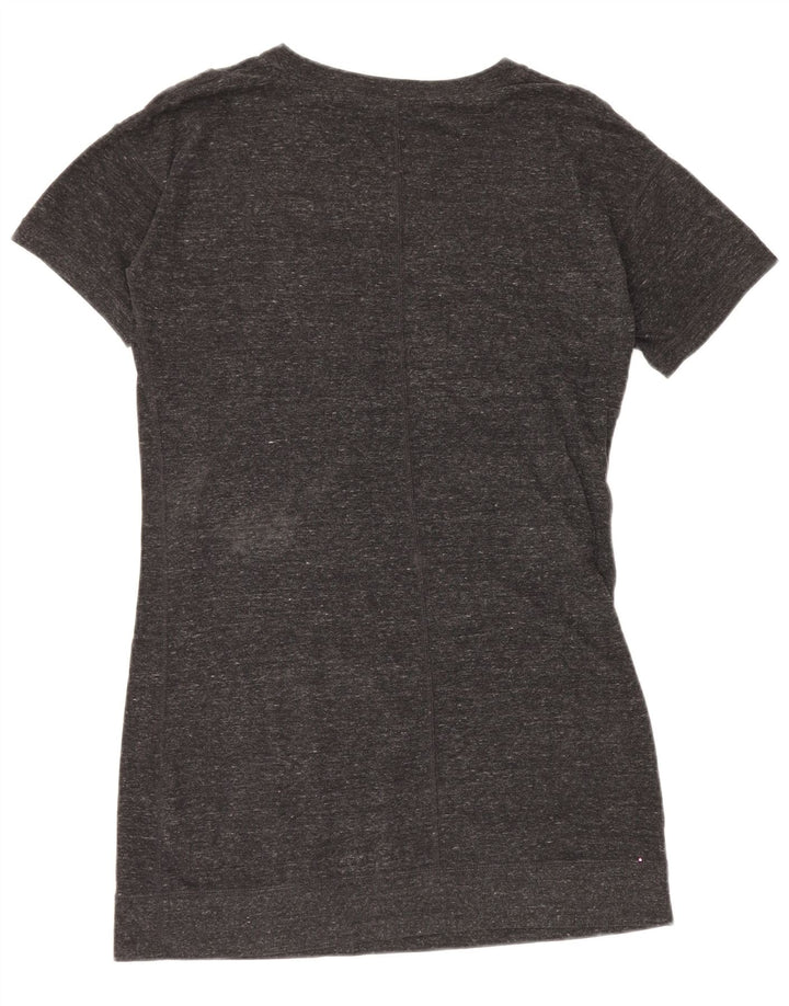 Abito a trapezio da donna NIKE UK 10 piccolo cotone chiazzato grigio