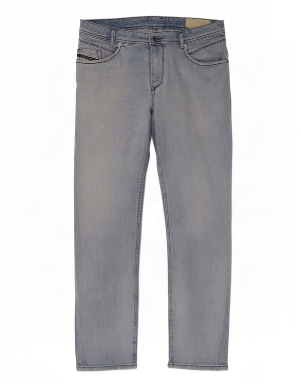 Jeans da uomo Diesel Iakop Regular Slim affusolati W34 L32 Cotone Blu