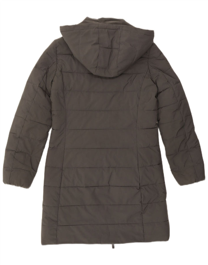 Cappotto imbottito con cappuccio da donna Kappa UK 10 piccolo poliestere grigio