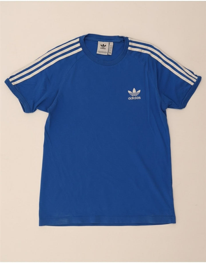 T-shirt Adidas da uomo Top Small in cotone blu