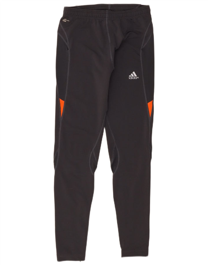 Leggings Adidas Climacool da donna UK 14 Large Grigio Colourblock Poliestere