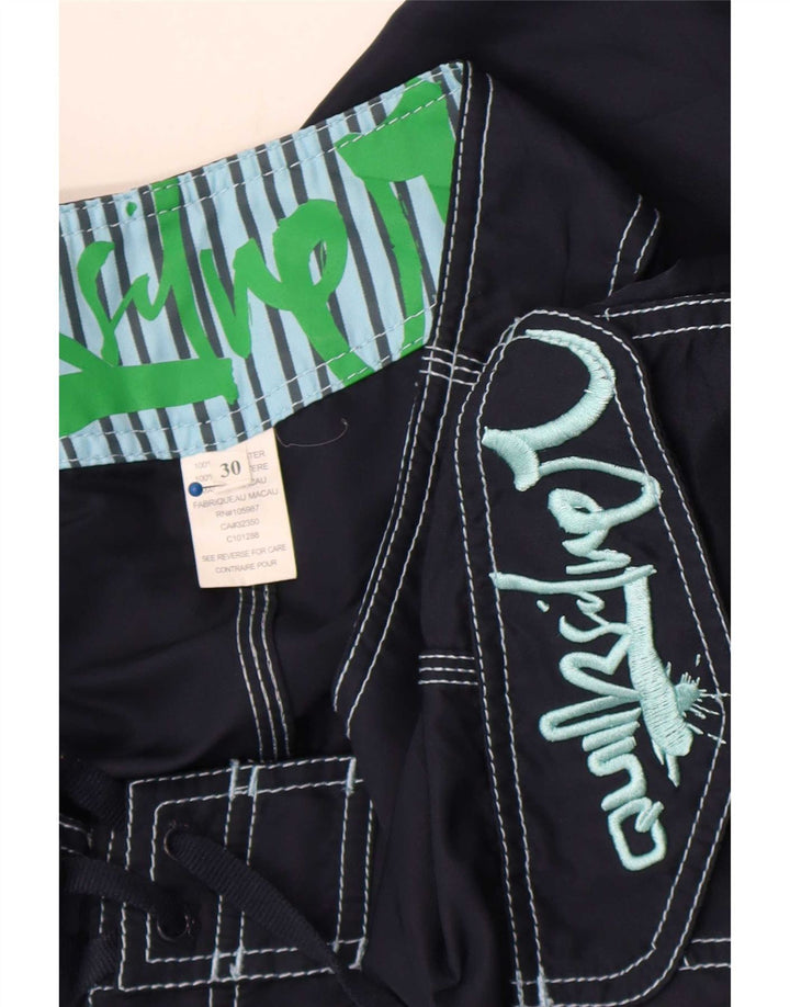 Pantaloncini da bagno Quiksilver Graphic Cargo da uomo, medio, blu navy, in poliestere