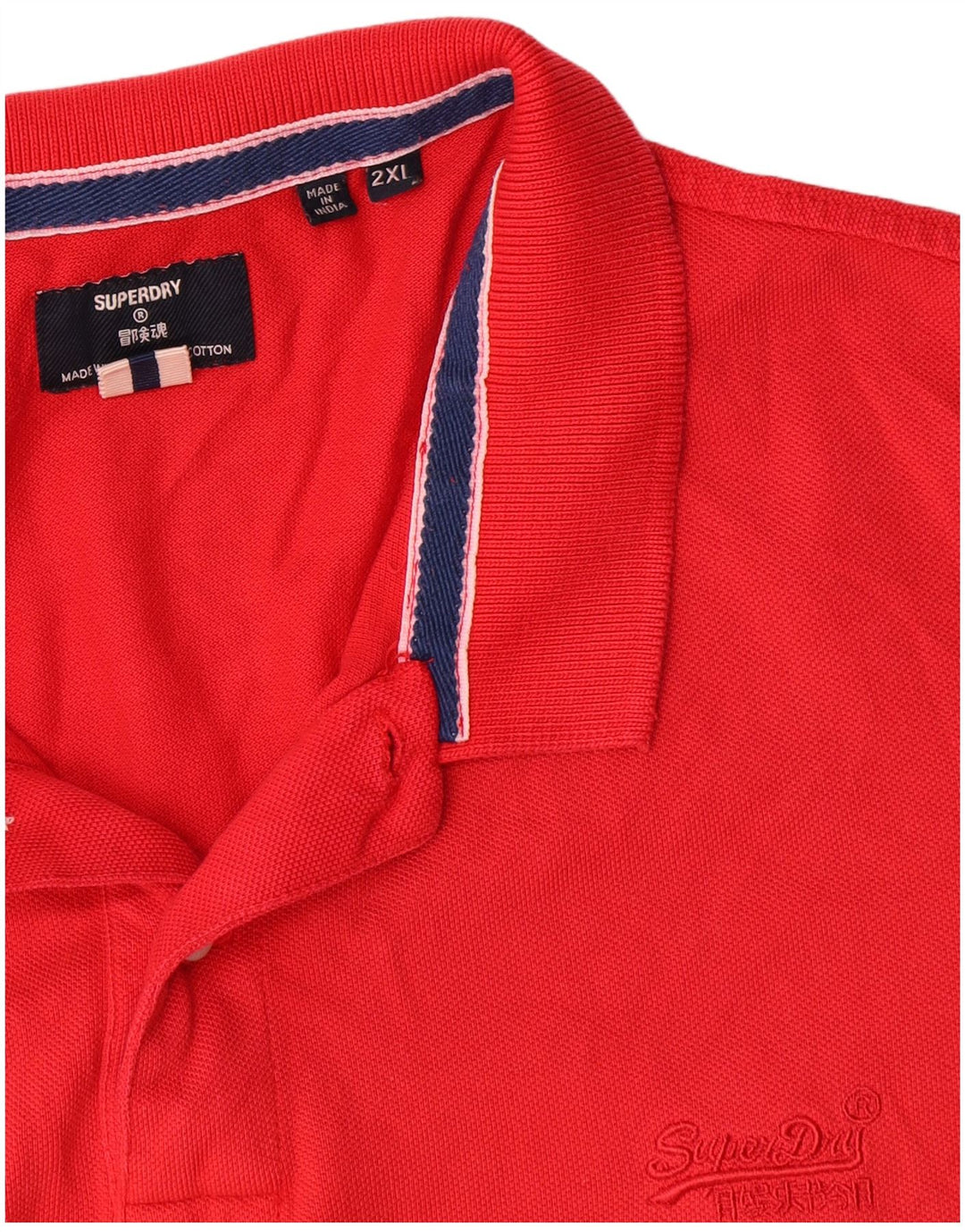 Polo da uomo Superdry 2XL in cotone rosso