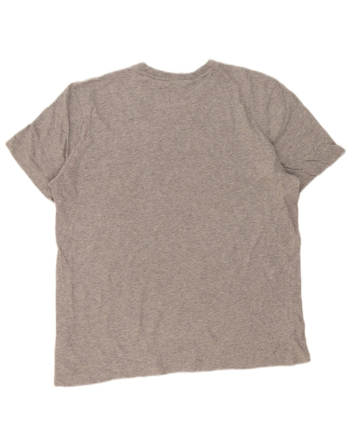 T-shirt Reebok da uomo Top Large in cotone color block grigio