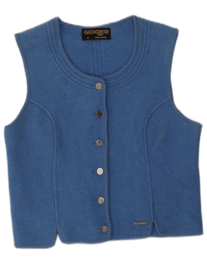Gilet corto da donna Geiger EU 42 Large Blue New Wool