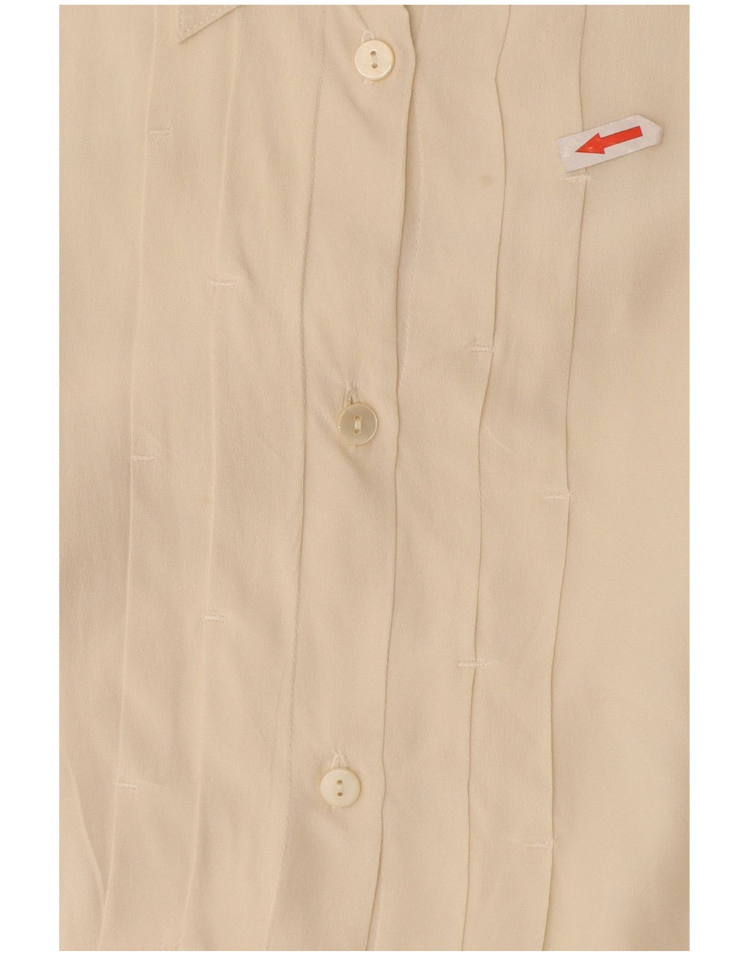 Camicia formale vintage da donna UK 16 grande bianco sporco