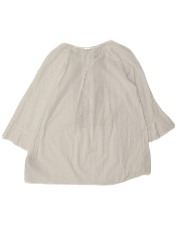 Camicetta da donna con maniche a 3/4 Liu Jo IT 40 Small Cotone Fair Isle bianco