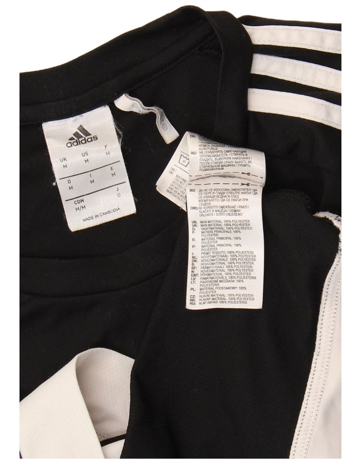 T-shirt Adidas Climalite da uomo Top in poliestere color block medio nero