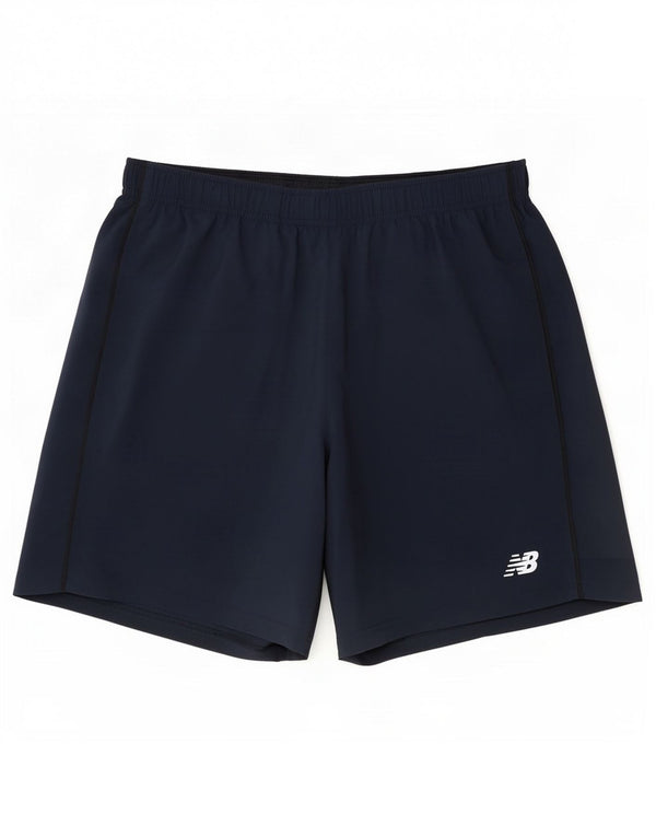 Pantaloncini sportivi da uomo New Balance XL blu navy in poliestere