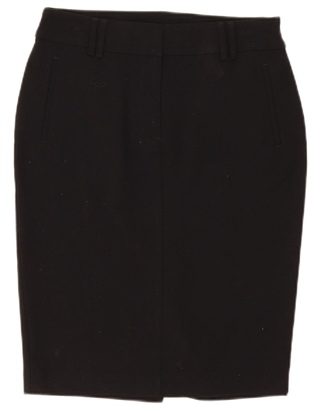Gonna a tubino da donna Marks & Spencer UK 10 piccola W30 poliestere nero
