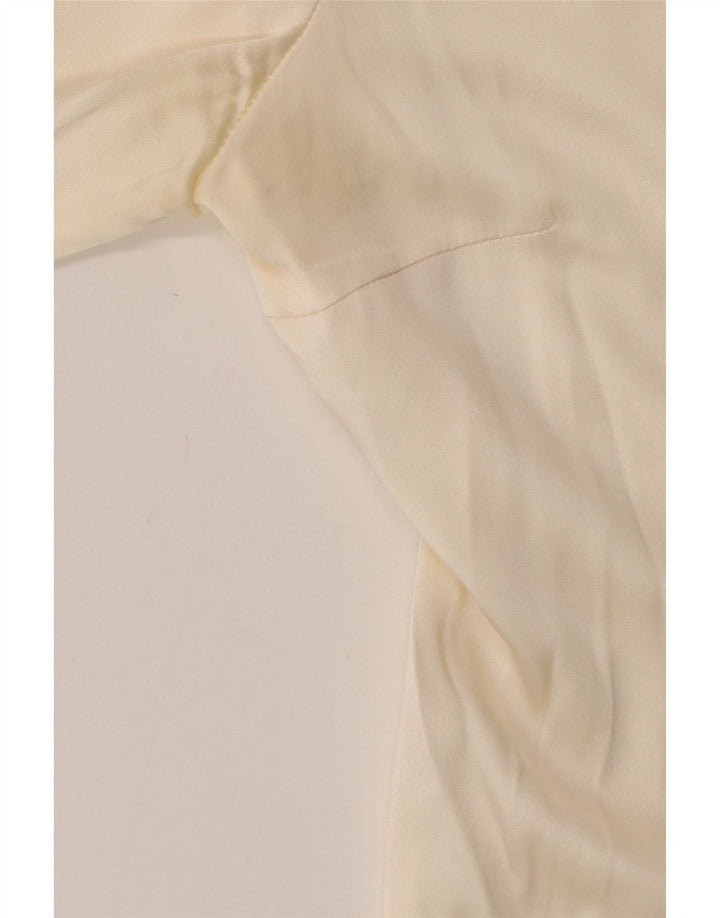 ATOS LOMBARDINI Camicia a maniche lunghe da donna Camicetta IT 44 Medio Bianco sporco