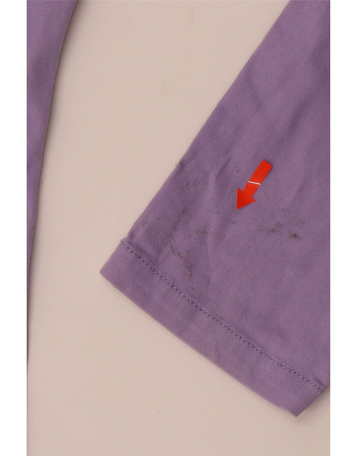 BENETTON Jeans Slim Bambina 8-9 Anni Large W26 L26 Cotone Viola