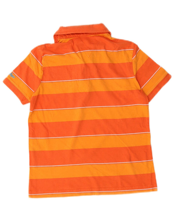 Polo da rugby per ragazzi Tommy Hilfiger 7-8 anni XS in cotone a righe arancioni