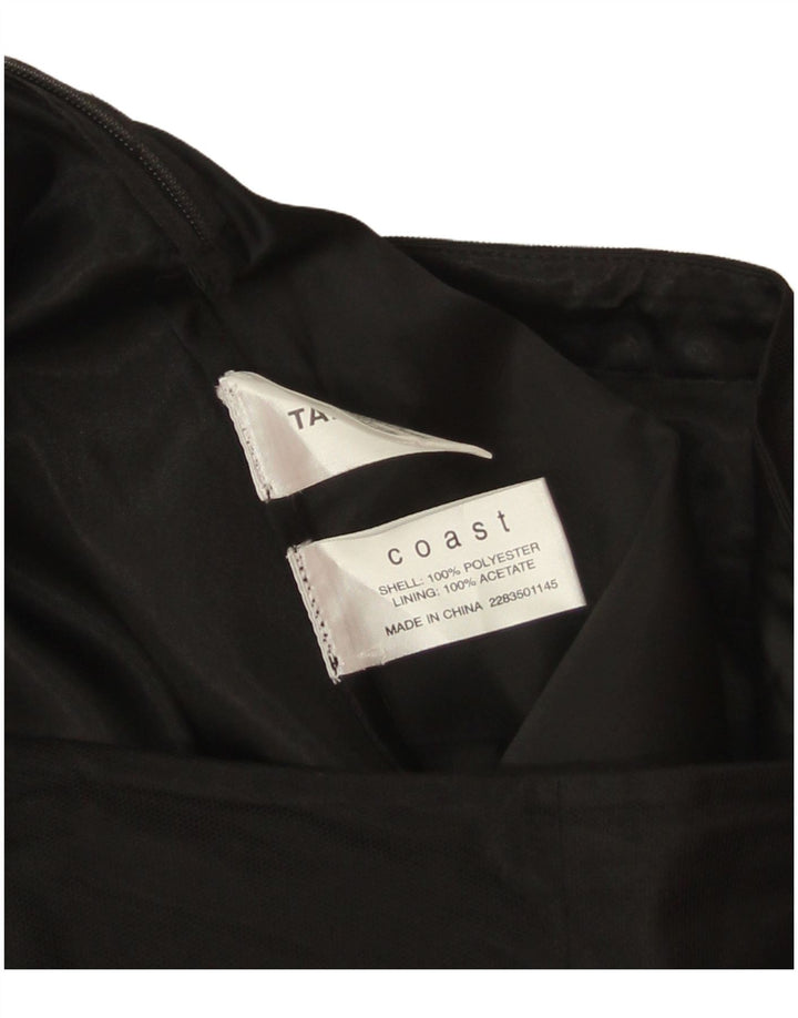 Gonna a trapezio da donna Coast W26 piccola in poliestere floreale nero