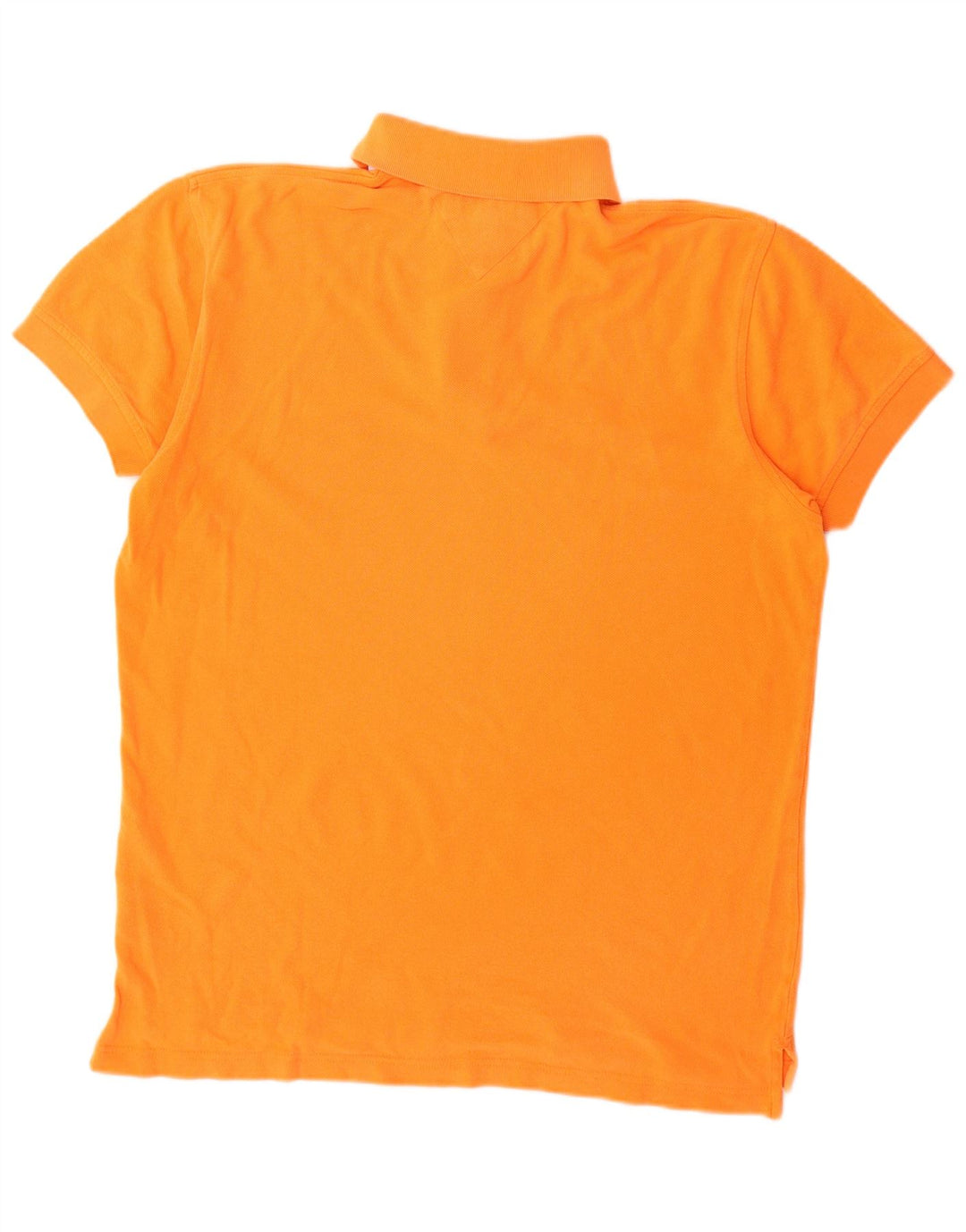 Polo da uomo Tommy Hilfiger piccola in cotone arancione