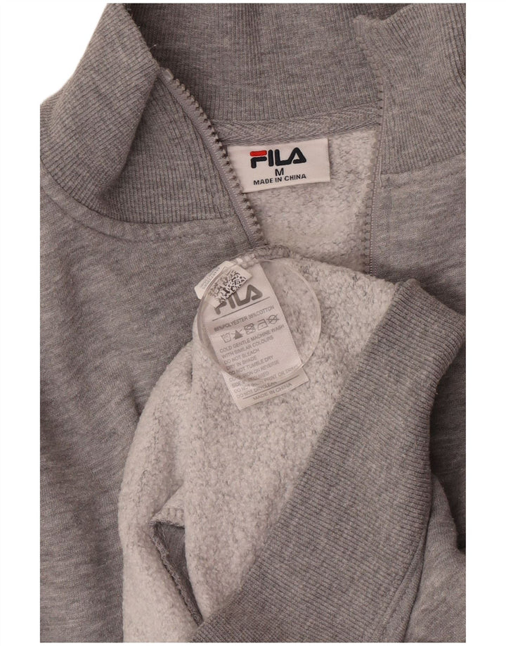 Giacca da ginnastica da donna con vestibilità ampia Fila UK 14 Poliestere grigio medio