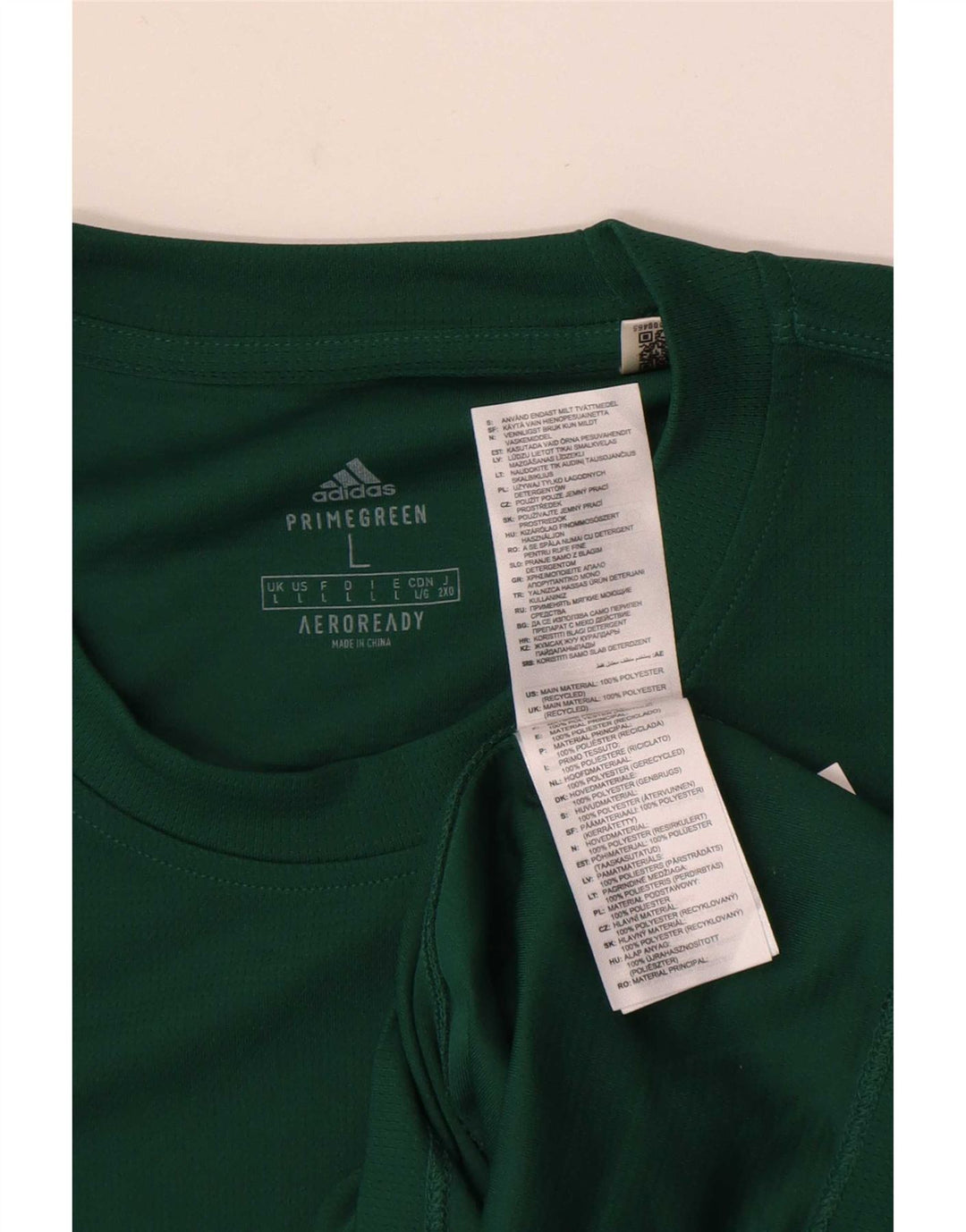 Maglietta Adidas Aeroready da uomo, grande, in poliestere verde