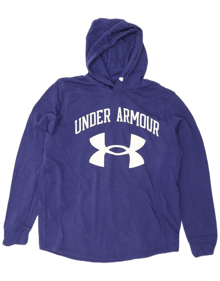 Felpa con cappuccio grafica da uomo Under Armour XL blu navy