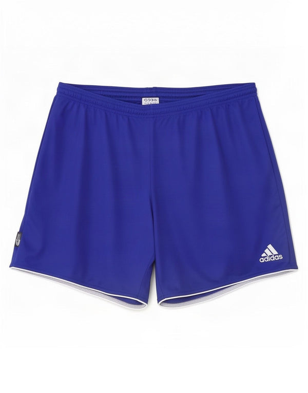 Pantaloncini sportivi Adidas Climalite da uomo grandi in poliestere blu