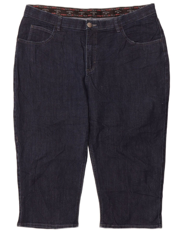 Jeans Lee Riders Capri da donna US 20 3XL W40 L20 Cotone blu navy