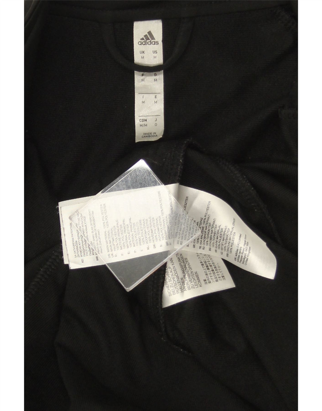 Giacca da tuta da uomo ADIDAS media nera in poliestere