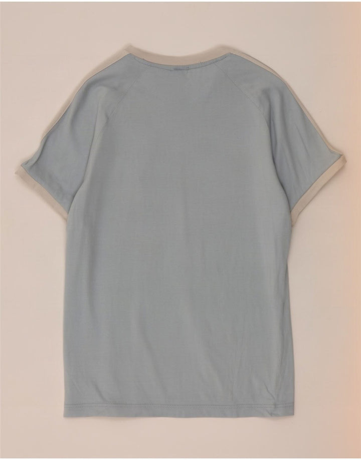 T-shirt da uomo Adidas Top in cotone blu medio
