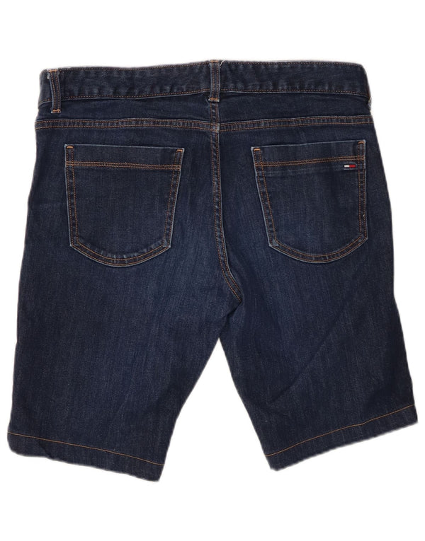 Pantaloncini di jeans da donna Tommy Hilfiger US 12 Large W34 Blu Navy