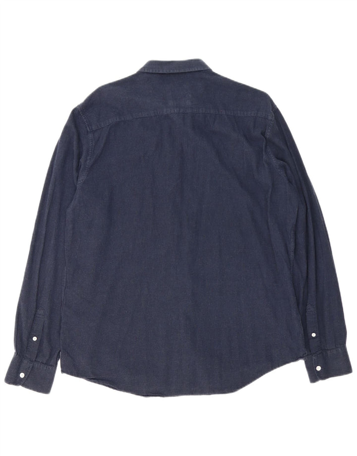 Camicia da uomo Armani Exchange XL in cotone blu navy