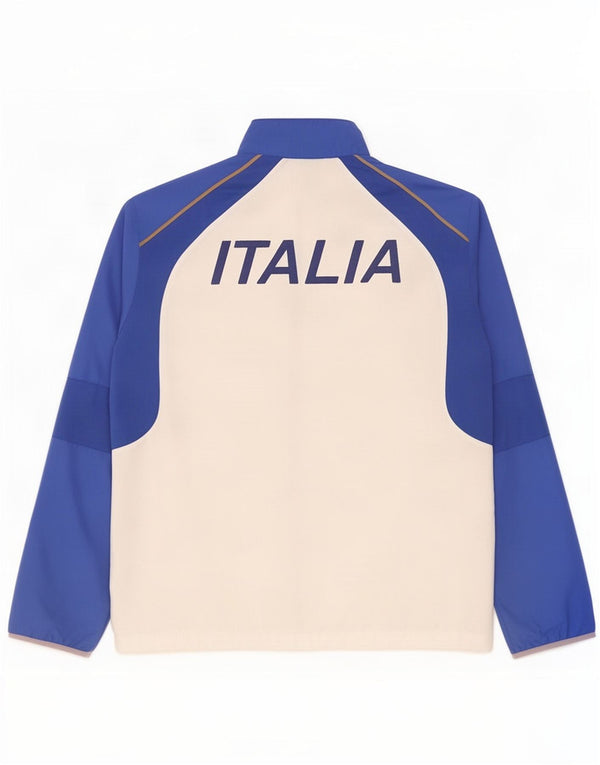 Giacca da ginnastica grafica Asics Italia da uomo, grande, colore bianco