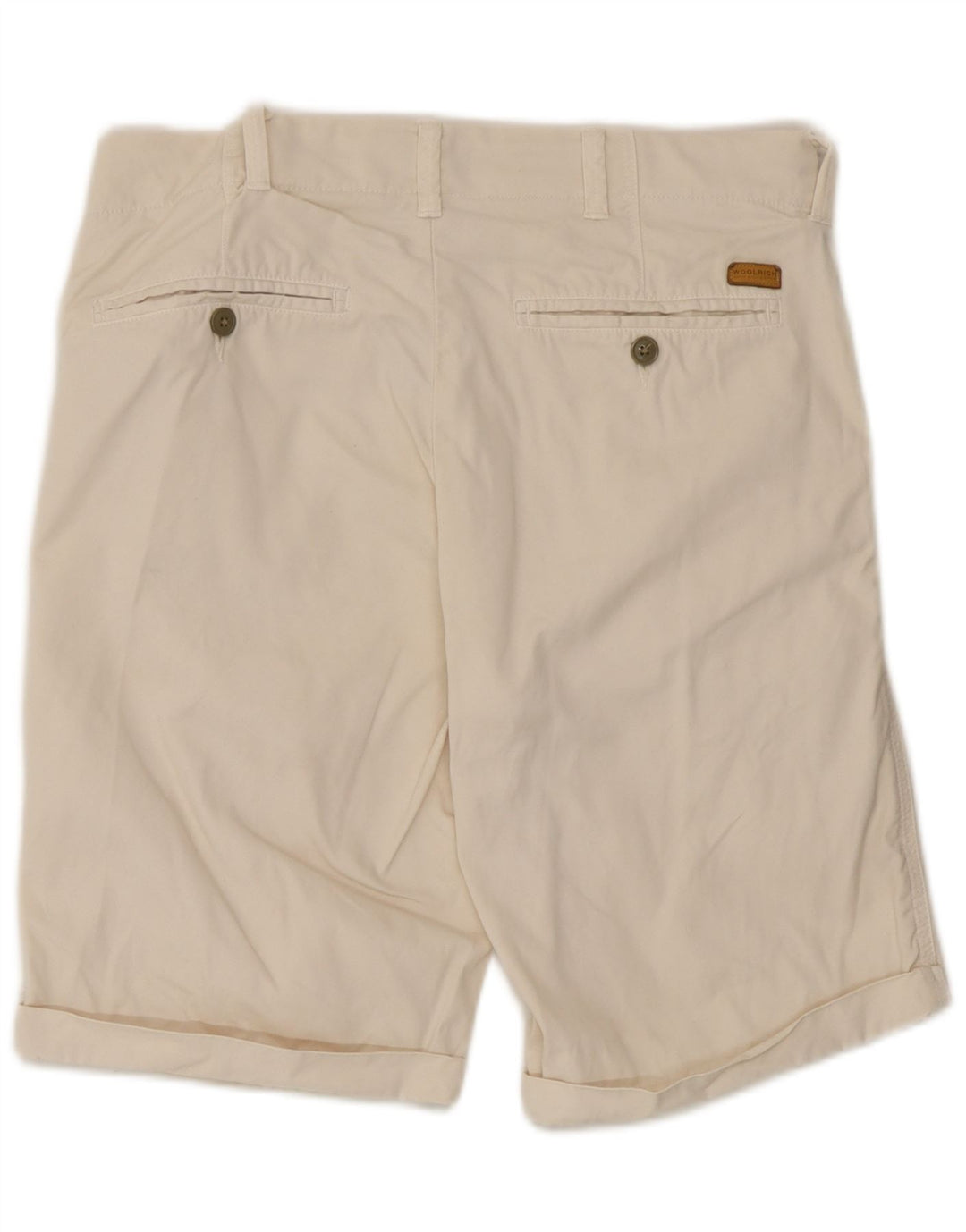 Pantaloncini chino da uomo Woolrich W29 piccoli in cotone bianco sporco