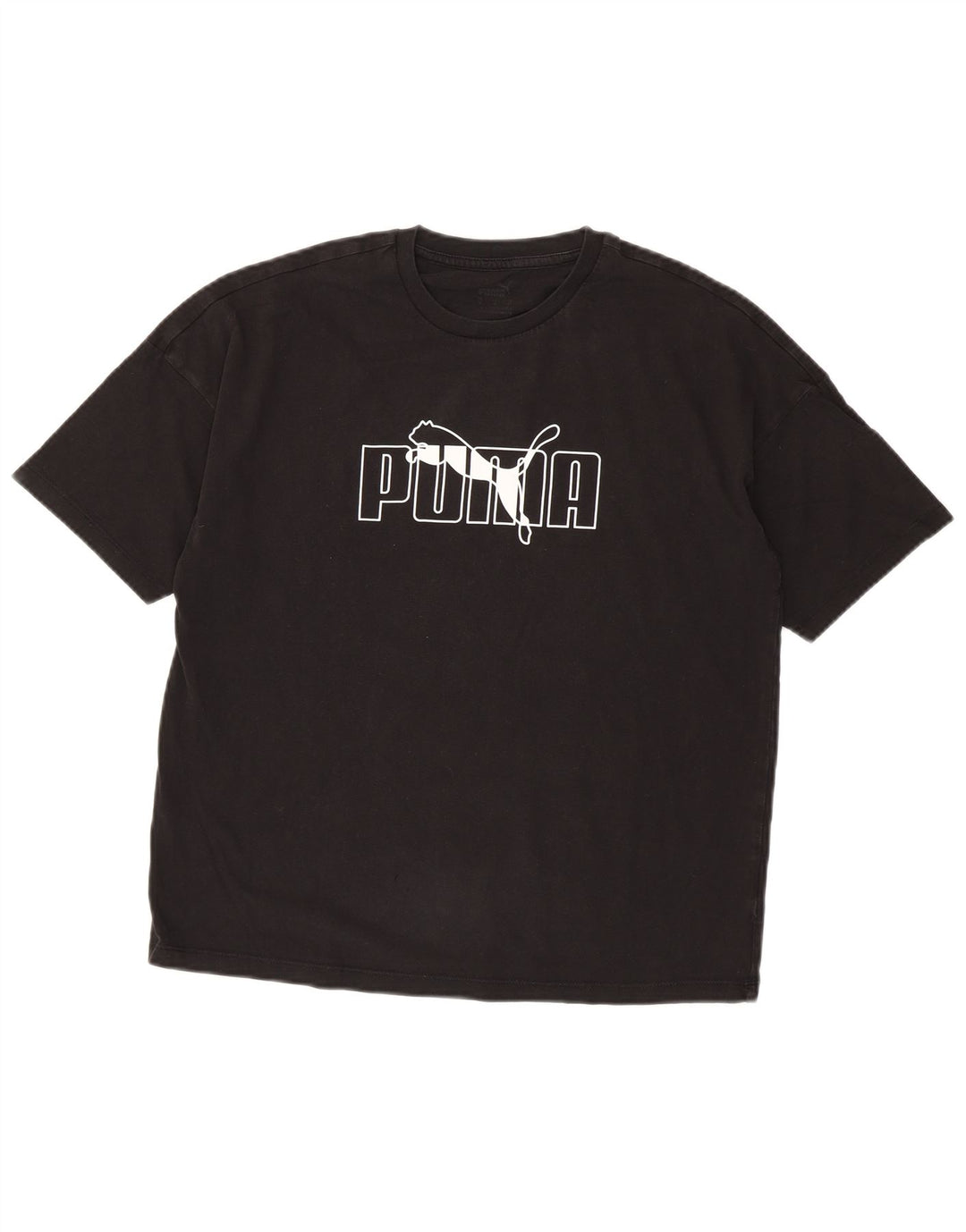 T-shirt grafica da donna Puma UK 14 media nera