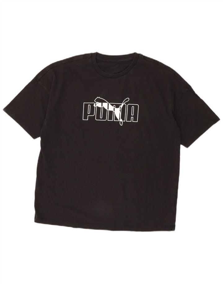 T-shirt grafica da donna Puma UK 14 media nera