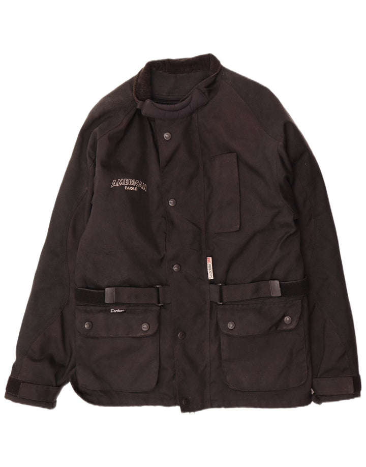 Giacca utility da uomo American Eagle UK 38 Acetato nero medio