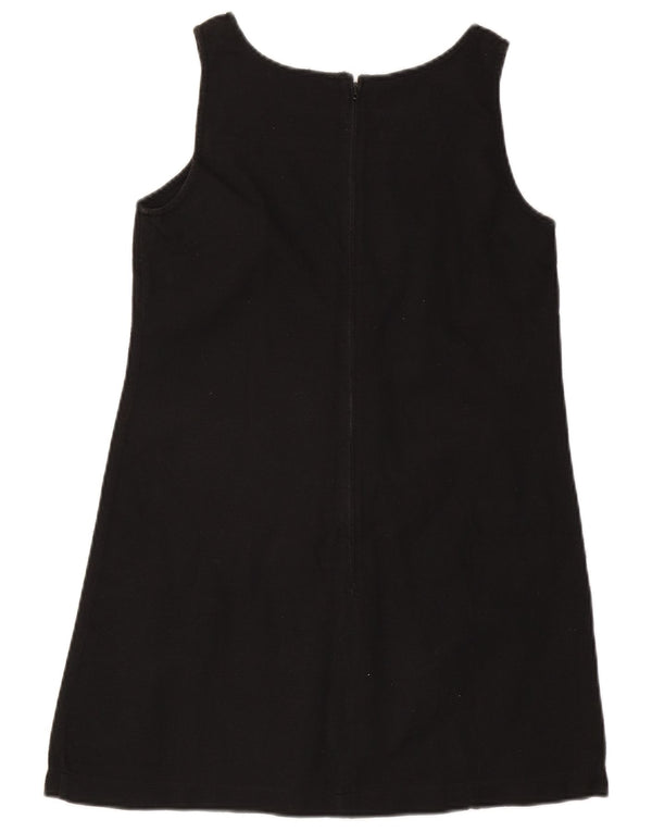 Abito a trapezio senza maniche da donna Stefanel UK 12 cotone nero medio